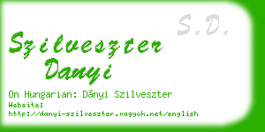 szilveszter danyi business card
